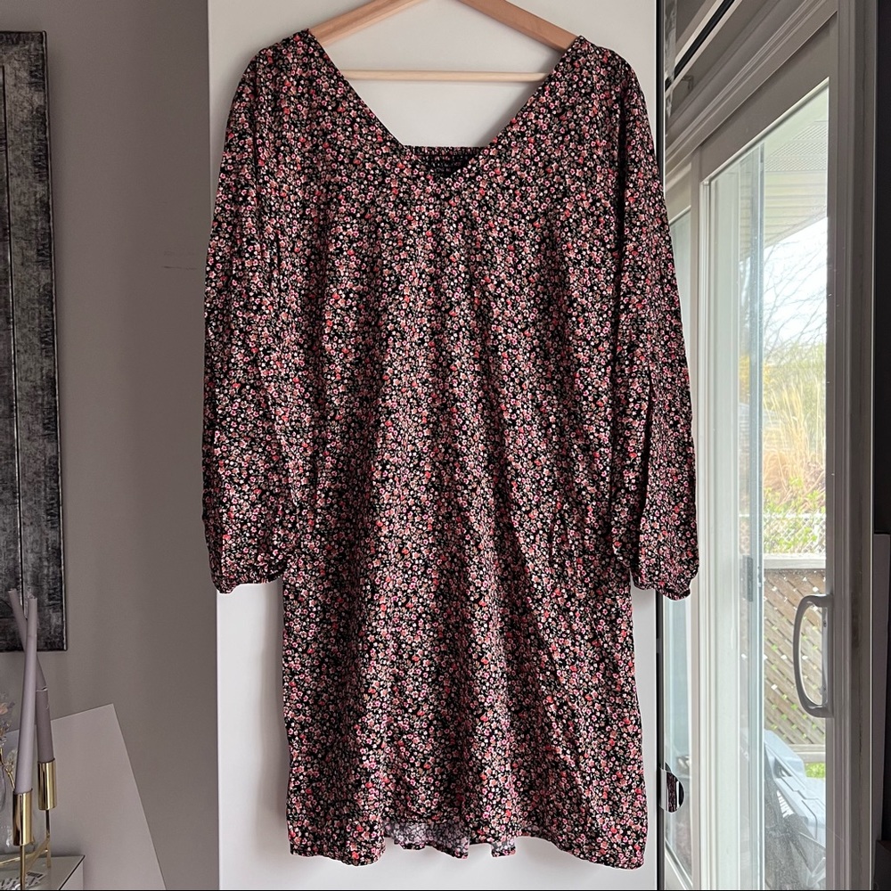 Light floral long sleeve dress from Old Navy